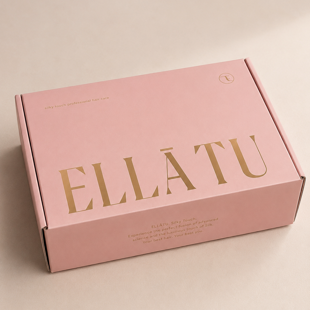 מארז ELLĀTU Silky Touch לשיקום והזנת שיער יבש, פגום ולאחר החלקה
